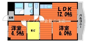 倉敷サンコーポの物件間取画像